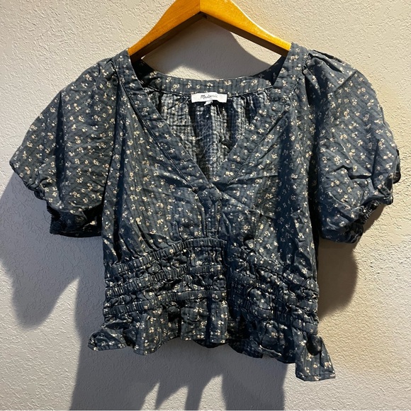 Madewell Tops - Madewell Floral Printed Cropped Top